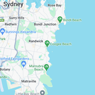 Coogee surf map