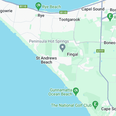 St Andrews Beach surf map