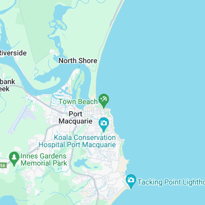 Town Beach surf map