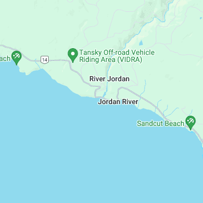 Jordan River surf map