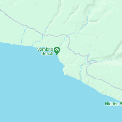 Sombrio Beach surf map
