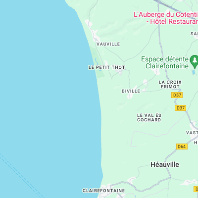 Biville surf map