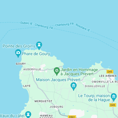 Fort de Saint Germain des Vaux surf map