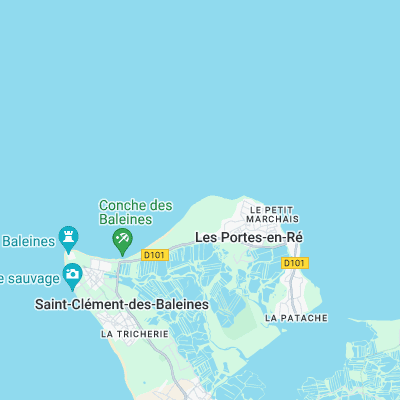 Ile de Ré - Le Lizay surf map