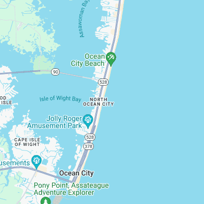 48th Street - Ocean City surf map