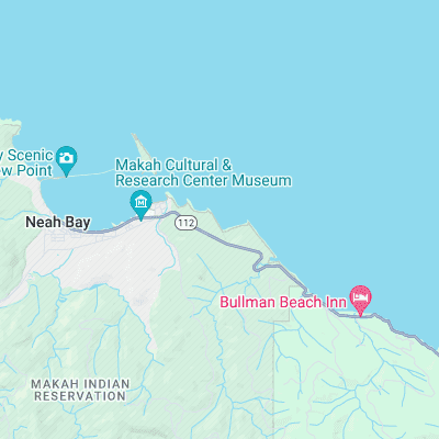 Neah Bay -3rd Beach surf map