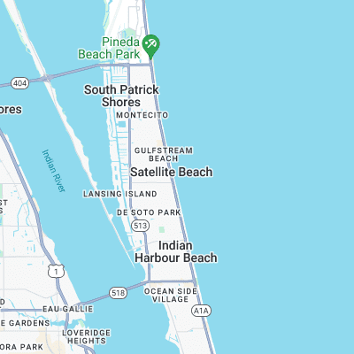 Satellite Beach surf map