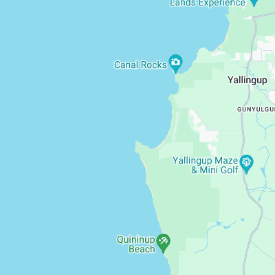 Injidup Point surf map