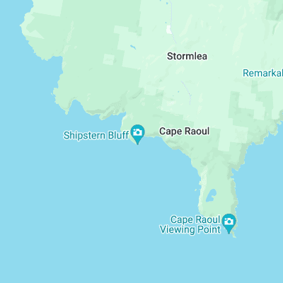 Shipsterns Bluff surf map