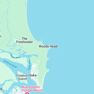 Woody Head surf map