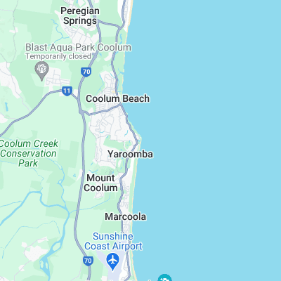 Yaroomba surf map