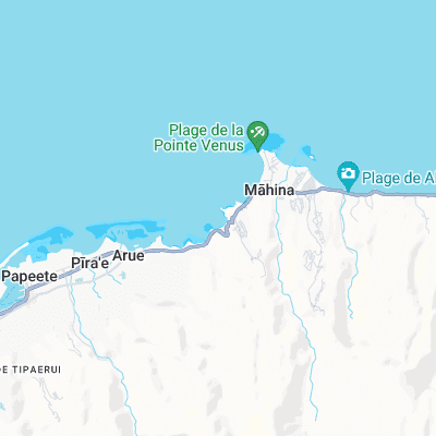 Taharaa Reef surf map