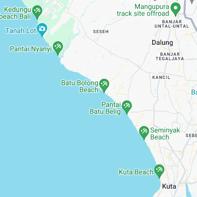 Canggu surf map