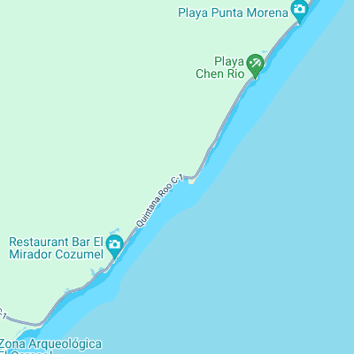 Playa Bonita surf map
