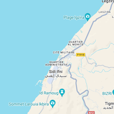 Sidi Ifni surf map