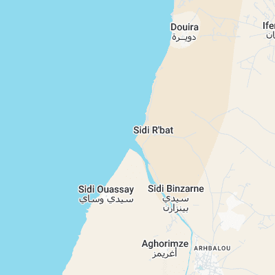 Sidi Rbat surf map