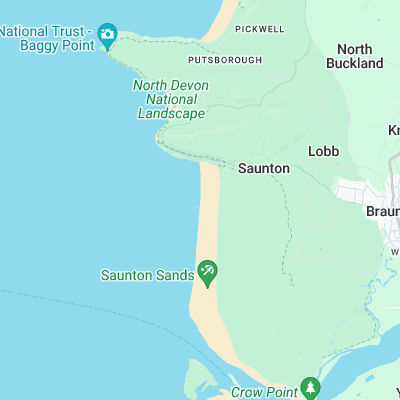 Saunton Sands surf map