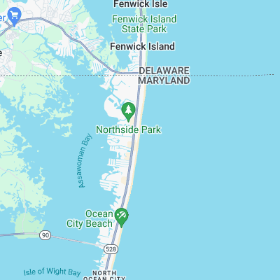 120th Street - Ocean City surf map