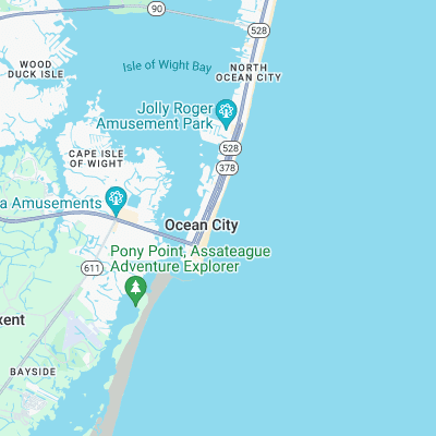 8th Street - Ocean City surf map