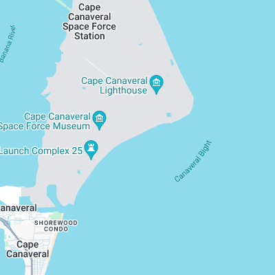 Cape Canaveral surf map