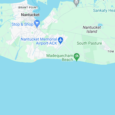 Madaquecham (Nantucket Island) surf map