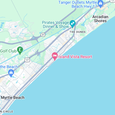 Myrtle Beach 64th Ave. surf map