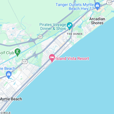 Myrtle Beach 67th surf map