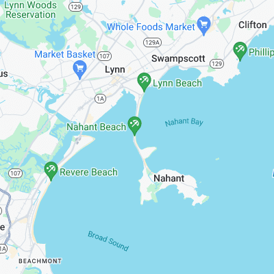 Nahant Beach surf map