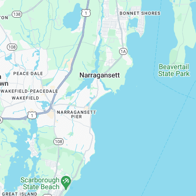 Naragansett surf map