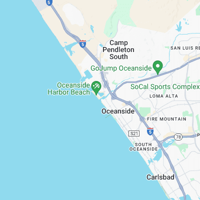 Oceanside Harbor surf map