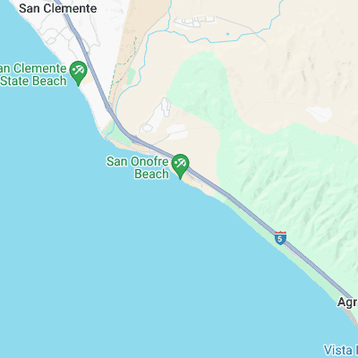 San Onofre surf map